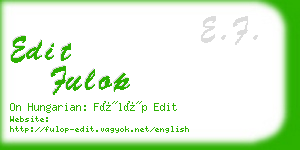edit fulop business card